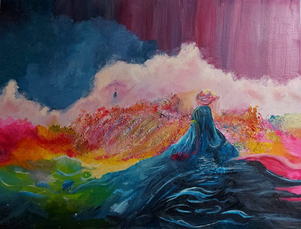 Arrival painting by David ZengMussy